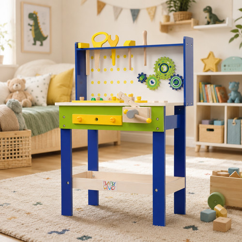 Baby vivo kinderwerkbank holz - baby,