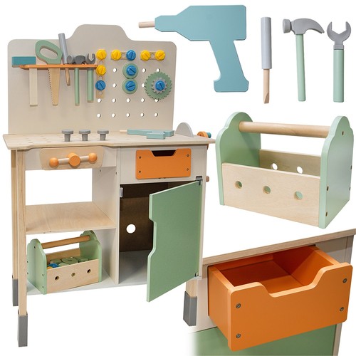 4iq kinder holz werkbank - 4iq, holz-werkbank