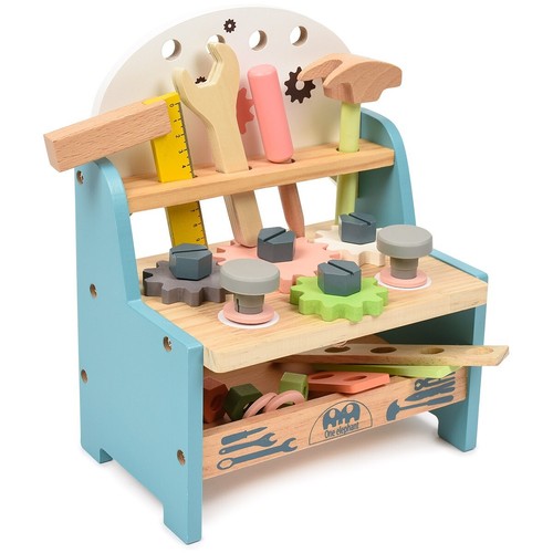 Werkbank mit werkzeug aus - aus, holz