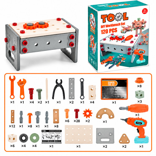 120 tlg werkzeugset kinder - 120-tlg,