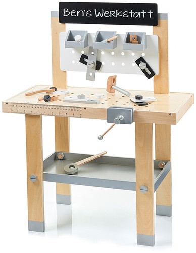 Große kinderwerkbank aus holz - aus,