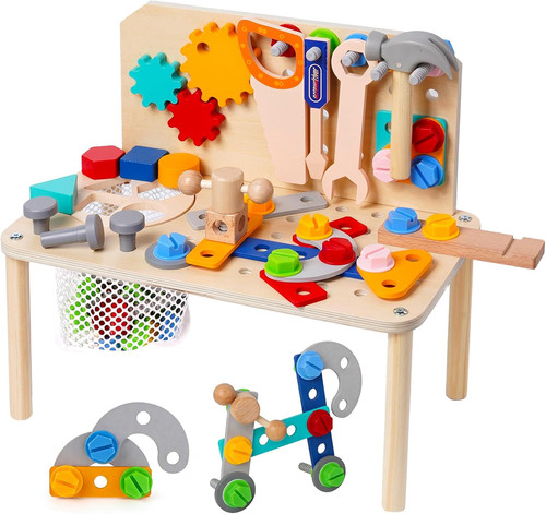 Kinderwerkbank aus holz - aus,