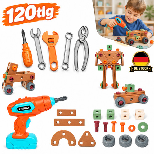 Kinderwerkbank werkzeugset 120 - kinderwerkbank,